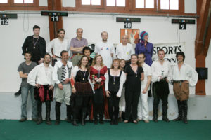 Concours d'escrime artistique organisé par Corinne et Thibault